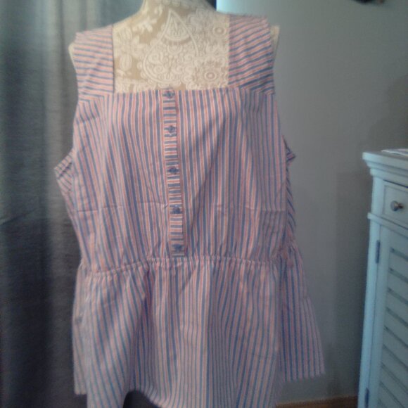 Stripe Summer Blouse - Picture 1 of 5